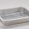 Vaschette alluminio decla 8 porzioni senza coperchio 2 pezzi