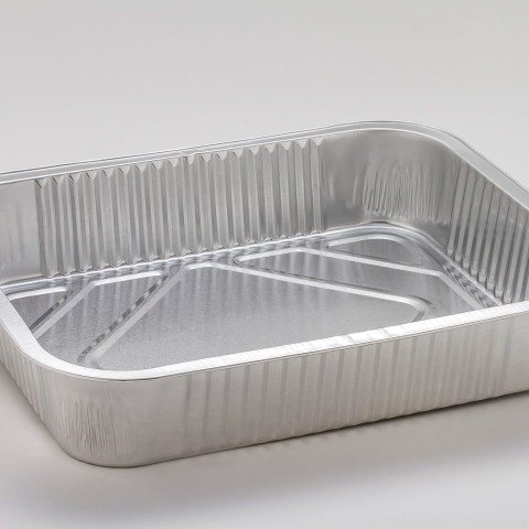Vaschette alluminio decla 6 porzioni senza coperchio 2 pezzi