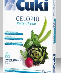 Cuki - Sacchetti Freezer Gelopiu', Formato Normale  18 x 28 cm - 30 pezzi
