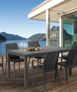 Sedia ecorattan Bianca Indiana Bica