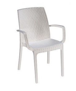 Sedia ecorattan Bianca Indiana Bica