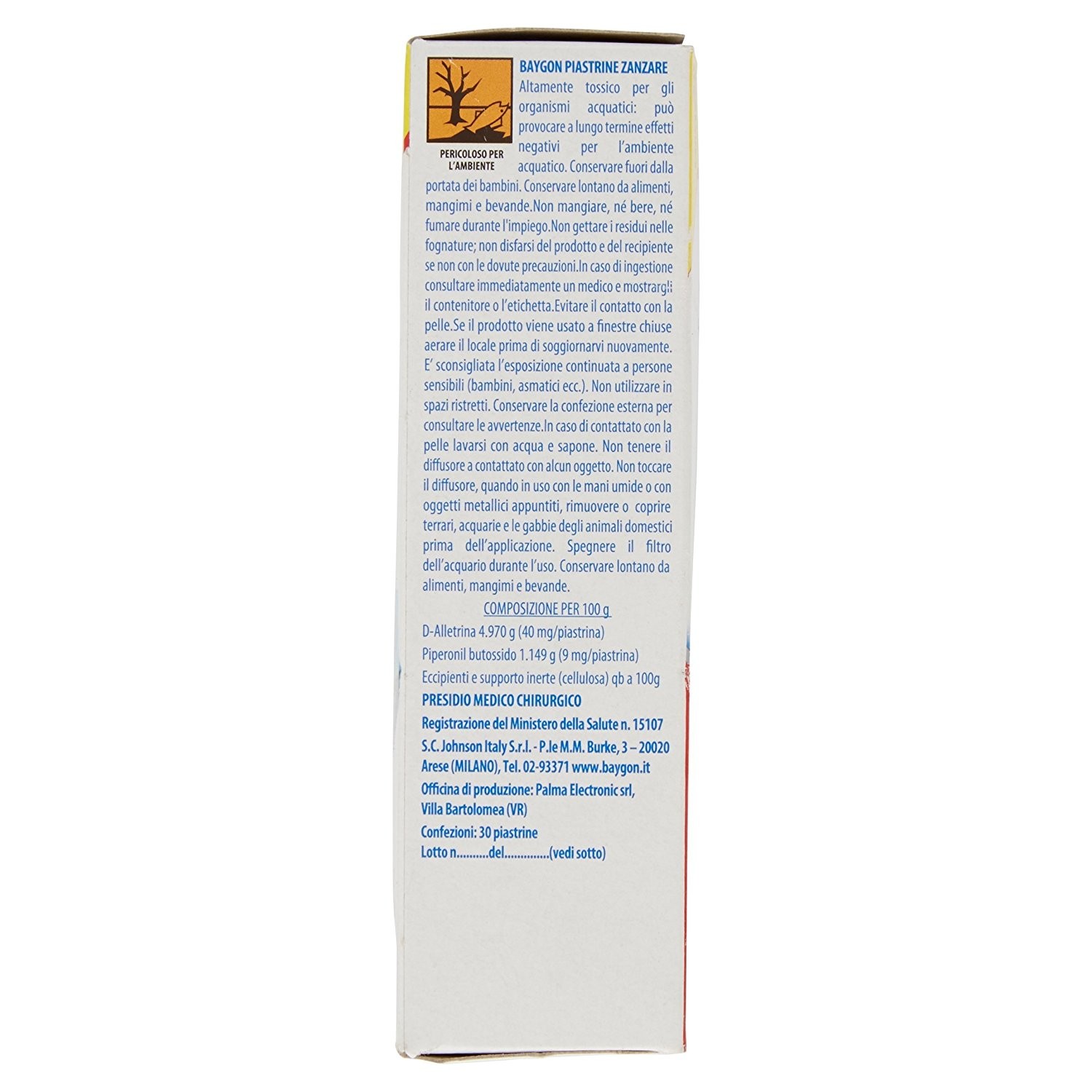 Piastrine ricarica zanzare Baygon 30 pezzi