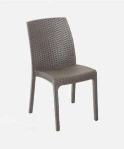 Sedia ecorattan Antracite Virginia Bica