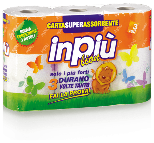 Inpiu Asciugatutto 3 rotoli