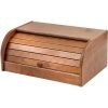 Portapane in legno con serrandina apri e chiudi