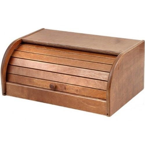 Portapane in legno con serrandina apri e chiudi