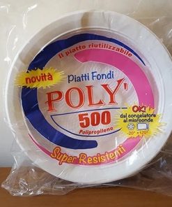 Piatti Monouso Poly mod 500 Piani e Fondi 20 pezzi