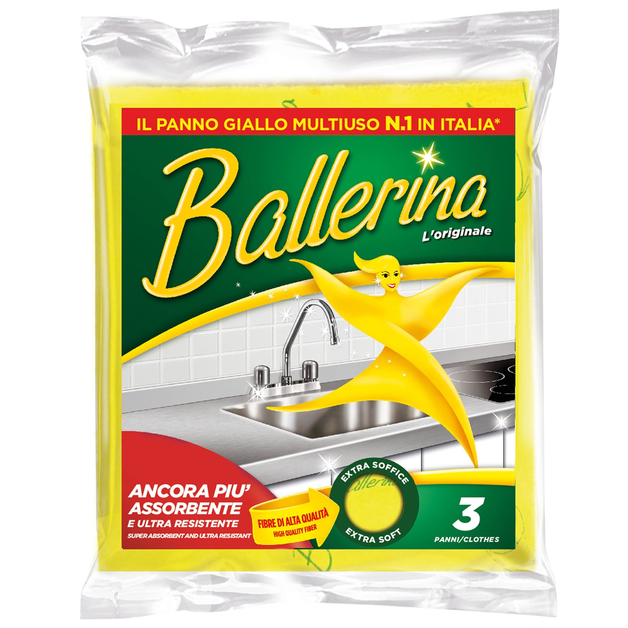Ballerina Panno Giallo 3 pezzi