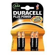 Duracell Batterie Ministilo AAA 4 pezzi