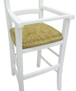 Sediolone per bimbo in legno bianco