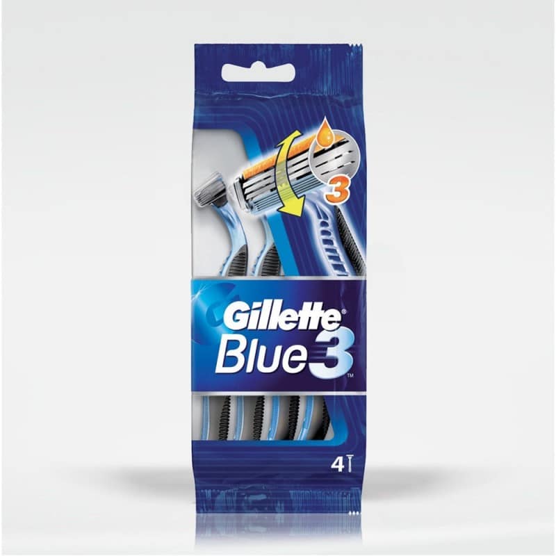 Gillette Rasoio Blue 3 Standard 4 pezzi