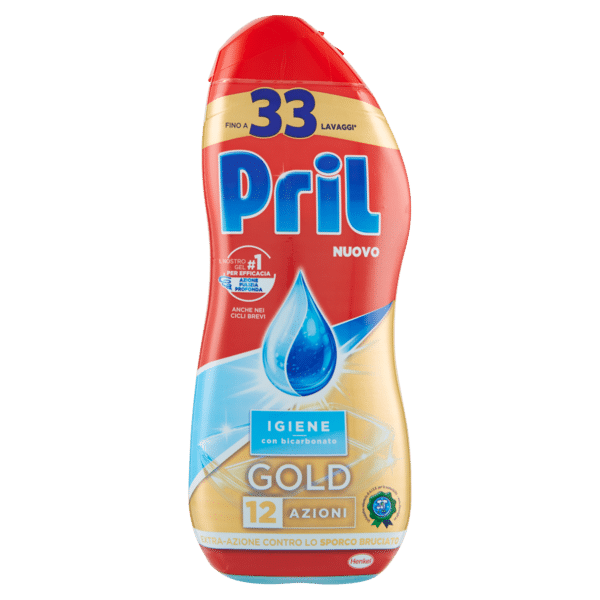 Pril Gold Gel Lavastoviglie Igiene 600 ml