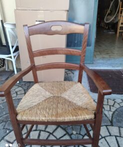 Alternative view of Poltrona Capotavolo in legno di faggio Artigianale