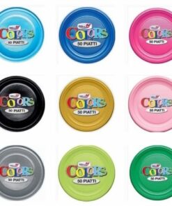 Dopla piatti frutta colorati 25 pezzi