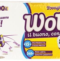 Wow Tovaglioli 2 veli 33x33 cm 80 pezzi
