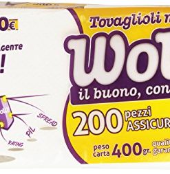 Wow Tovaglioli Maxi Scorta 200 pezzi