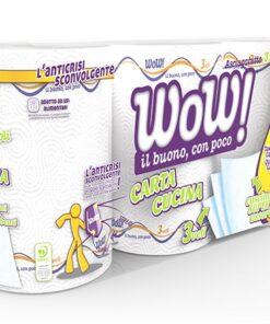 Wow asciugatutto 3 rotoli 3 veli