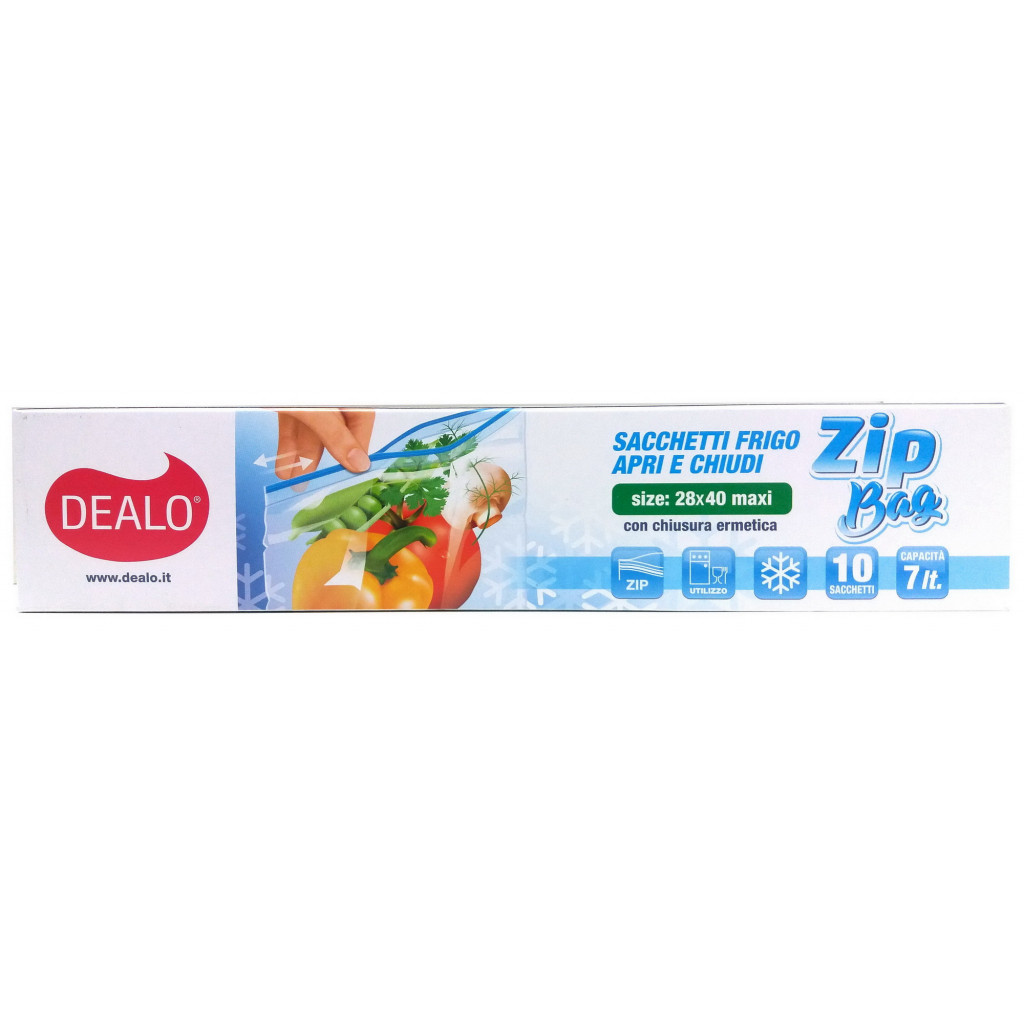 Dealo zip bag sacchetto frigo maxi 28x40