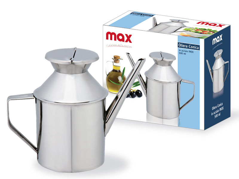 Oliera conica 0,5 lt inox Max