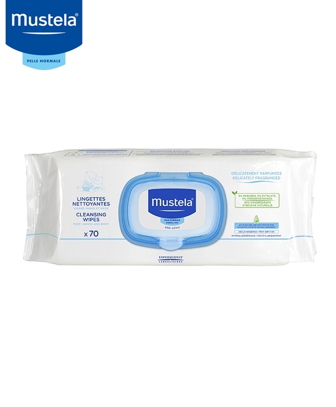 Mustela Salviette detergenti profumate 70 pezzi