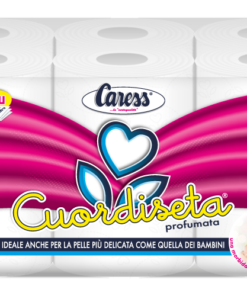Caress Carta igienica 3 veli Cuordiseta 4-6-12 rotoli