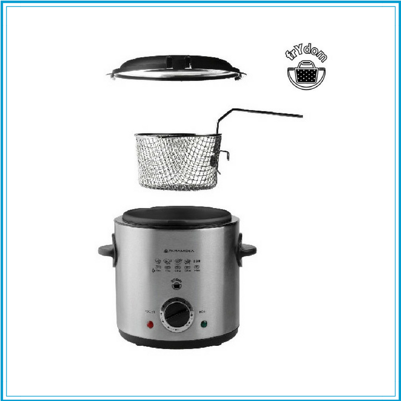 Friggitrice in acciaio inox 1,5 lt FRG1500 Pyramidea - immagine 2