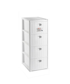 Stefanplast Cassettiera Elegance Slim 4 cassetti salvaspazio