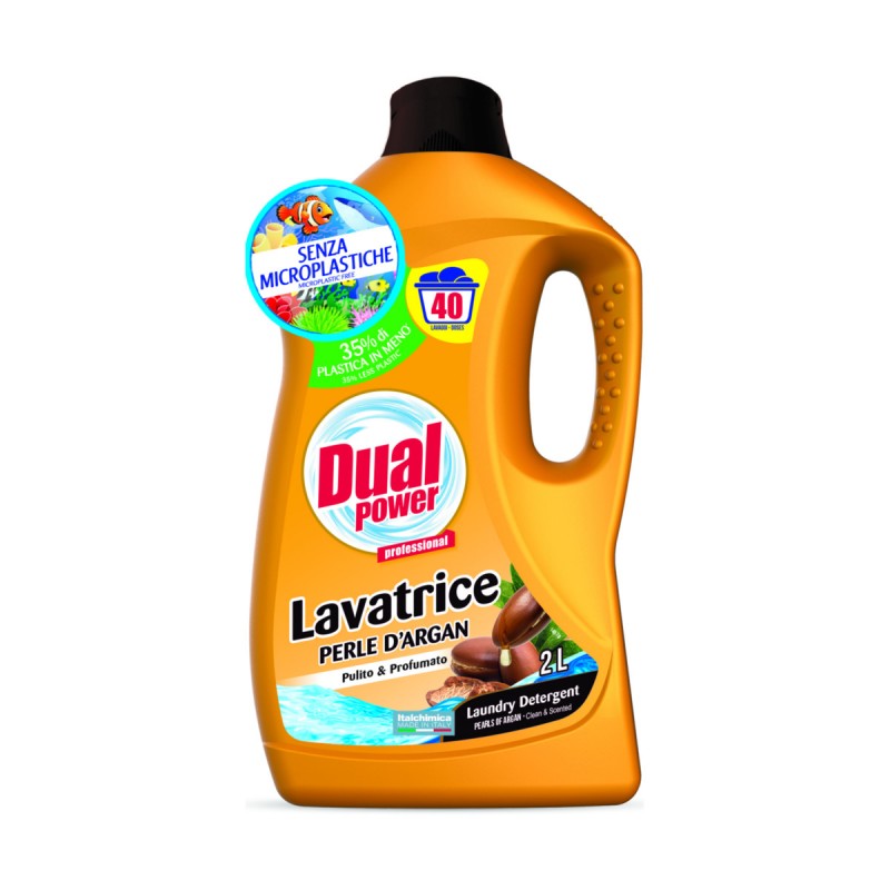 Dual Power Lavatrice Perle d'Argan 2 litri 40 lavaggi