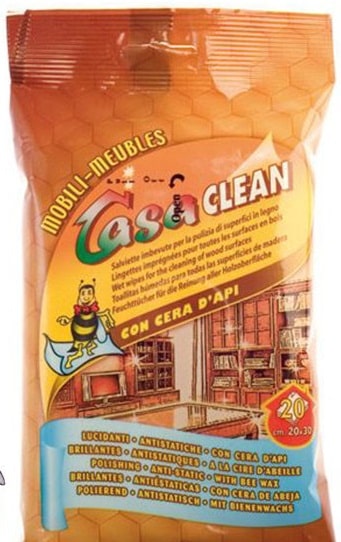 Casaclean Salviette Imbevute Per Mobili 20 pezzi