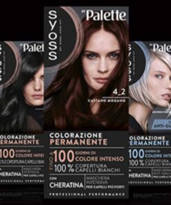 Syoss by Palette Colorazione Permanente Capelli con Cheratina, Per 100% copertura dei capelli bianchi e fino a 100 giorni di colore intenso