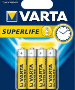 Batterie Varta Superlife AAA Mini Stilo 1.5V Zinco Carbone 4 pezzi