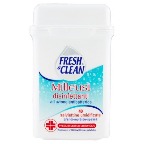 Fresh & Clean Milleusi Disinfettanti ad azione antibatterica 40 pezzi