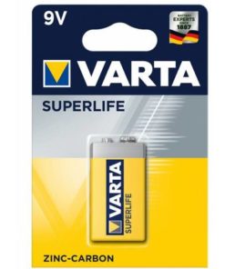 Batteria Varta Superlife 9V Zinco Carbone
