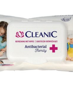 Cleanic Salviettine Antibatteriche Umidificate Rinfrescanti 60 pezzi