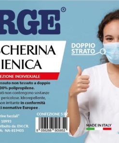 Irge Mascherina Igienica Protezione Individuale 5 pezzi