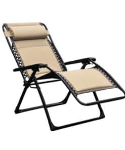 Alternative view of Sedia Sdraio Zero Gravity Reclinabile Pieghevole in Acciaio e Textilene Taddei Gran Relax Vari Colori