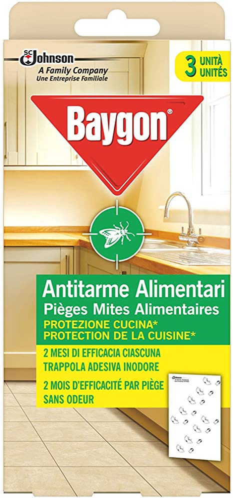 Baygon Protezione Cucina Antitarme Alimentari 3 pezzi