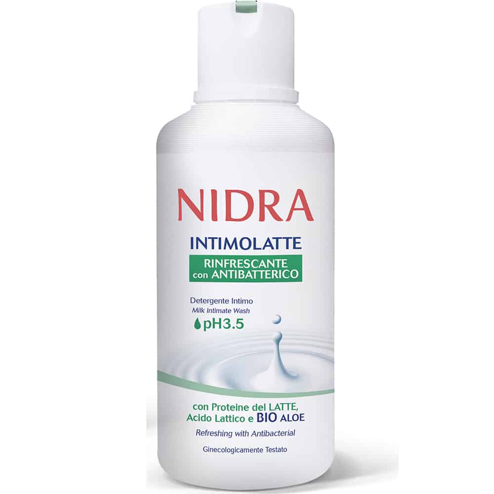 Nidra Intimolatte Rinfrescante con Antibatterico 500 ml
