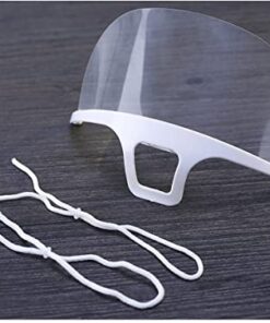 Mascherina trasparente sanitaria aperta