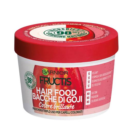 Garnier Fructis Hair Food Maschera Goji Colore Brillante 390 ml