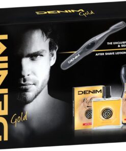 Denim Gold Set Regalo After Shave 100 ml + Shower Gel 250 ml + Regola Barba e Basette