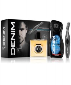 Denim Original Set Regalo After Shave 100 ml + Shower Gel 250 ml + Regola Barba e Basette