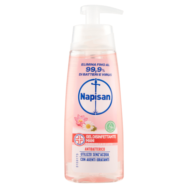 Napisan Gel disinfettante mani antibatterico camomilla e loto 200 ml