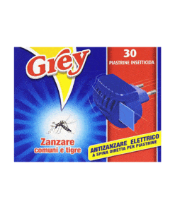 Grey Antizanzare elettrico base con 30 piastrine