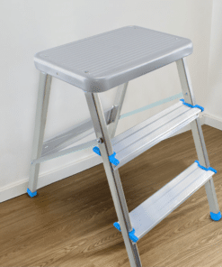 Alternative view of Sgabello SCAB 3 Gradini SALGO Alluminio H64cm art.850 con Gancio di Sicurezza