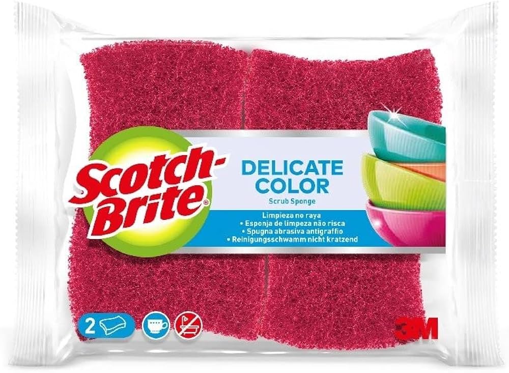 Scotch-Brite Delicate Color Spugna Abrasiva Antigraffio