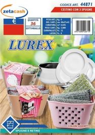 Fatigati Cestino Con 3 Spugne Lurex