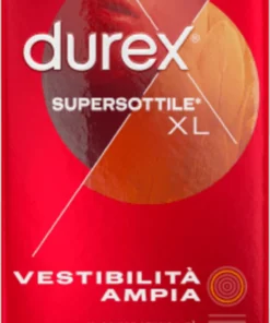 Durex SuperSottile Vestibilità Extra-Large Preservativi Sottili 10 Profilattici