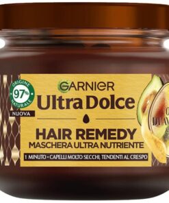 Garnier Ultra Dolce Hair Remedy Maschera Ultra Nutriente Olio di Avocado e Burro di Karitè 340 ml