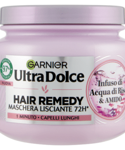 Garnier Ultra Dolce Hair Remedy Maschera Lisciante Capelli Lunghi Infuso di Acqua di Riso & Amido 340 ml